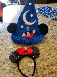 Disney Mickey mouse hat and Minnie mouse ears 