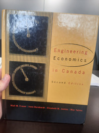 Engineering Economics in Canada 2nd Edition Textbook