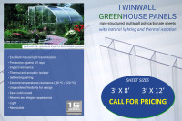 Twinwall Greenhouse Panels
