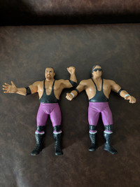 1987 LJN WWF WWE Wrestling The Hart Foundation Tag Team Set 