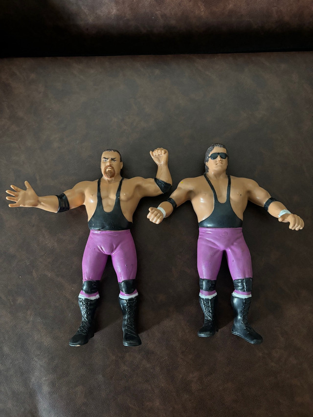 1987 LJN WWF WWE Wrestling The Hart Foundation Tag Team Set  in Arts & Collectibles in City of Toronto