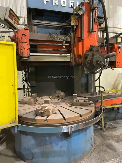63" Froriep Model KE-Super KE16 Vertical Boring Mill Diameter of 4 Jaw Chuck: 63" (1,600.2 mm) Max S...