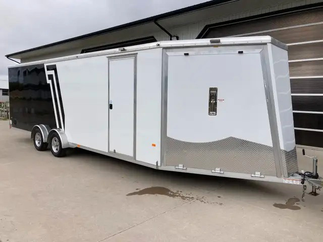 2022 Aluminum 7.5’x29’Snowmobile Trailer/toy hauler/extra height in Snowmobiles Parts, Trailers & Accessories in Grand Bend