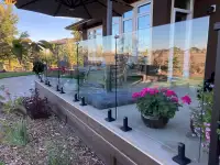 glass and aluminum railing