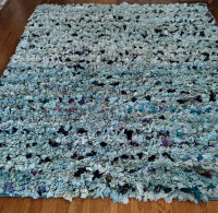 Cudney Handmade Performance Blue Rug by Bungalow Rose