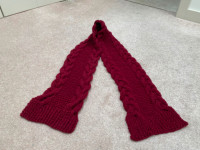 Knitted Cable Edge Scarf