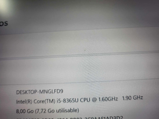 Lenovo ThinkPad T490-i5 8th Gen 8GB/256GB SSD/Win11 Pro Touch dans Portables  à Ville de Montréal - Image 3