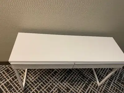 IKEA Besta Burs high white gloss desk, View more