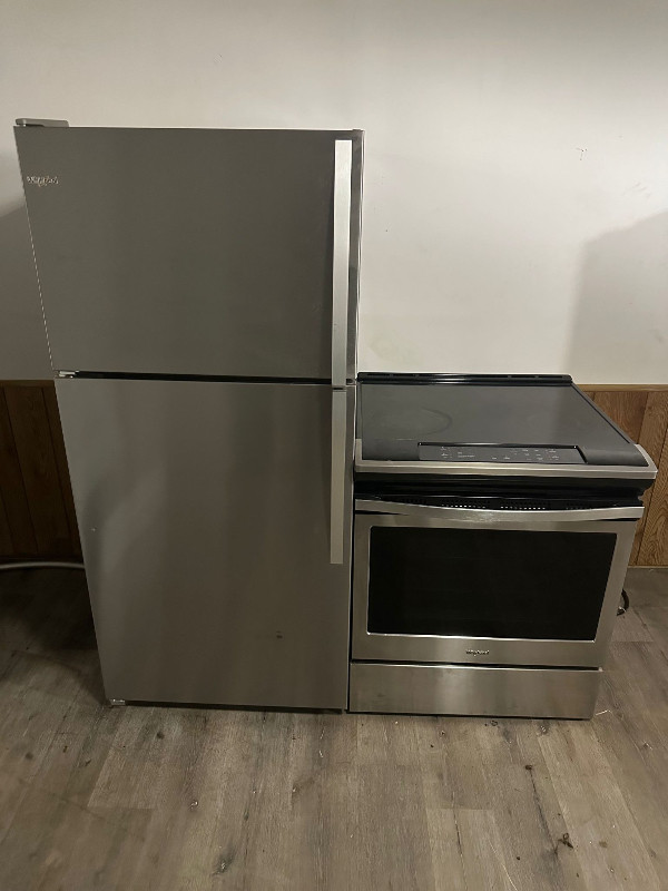 2023 WHIRLPOOL FRIDGE AND STOVE SET CAN DELIVER Refrigerators