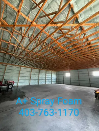 Transform your space with professional spray foam insulation services! We expertly apply spray foam...