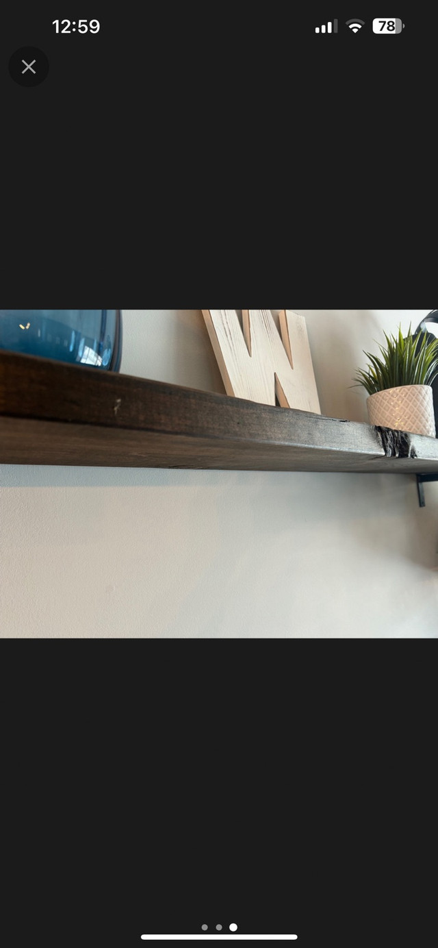 Farm house shelves and matte brackets x2 in Home Décor & Accents in Winnipeg - Image 3