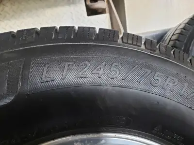 LT245/75R17 Ford F350 Rims and tires off a 2015 F350 Four 1 six 8 two 5 nine 0 three 7