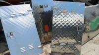 Stainless Diamond Pattern Food Truck Doors/Panels