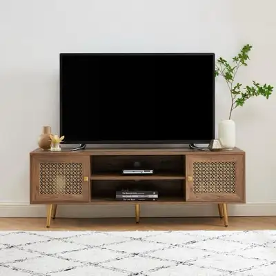 59 in. TV Stand For Tvs Up To 70 in. Rustic Oak, View more