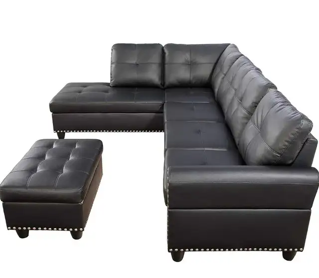 New Faux Leather Sectional62854394380546121