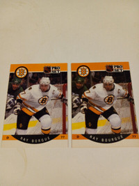 1990-91 Pro Set ERROR Card Ray Bourque Boston Bruins Lot 2
