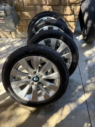 BMW 3 series rims OEM 225 50 17 Pirelli Sottozero 225 50 17 No curb rush Tires are good (+85%) 5x120
