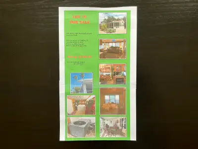 Screened in deck, laundry & storage room