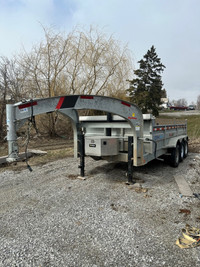2020 tri axle 22,000 lb dump trailer .. lightly used 