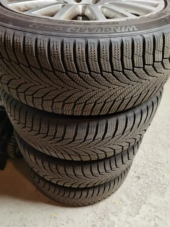 AUDI OR VW RIMS 5*112MM WITH LIKE NEW 225/45/17 NEXEN WINTER TIR in Tires & Rims in City of Toronto - Image 11