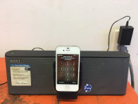 iPhone and Sony Dock Station