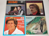 Adamo-Christophe-Hugues Aufray-Joe Dassin 4XLP