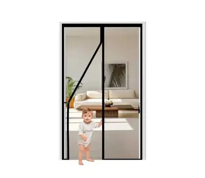 Magnetic Screen Door – Heavy-Duty Fiberglass Mesh (34" x 82"), View more