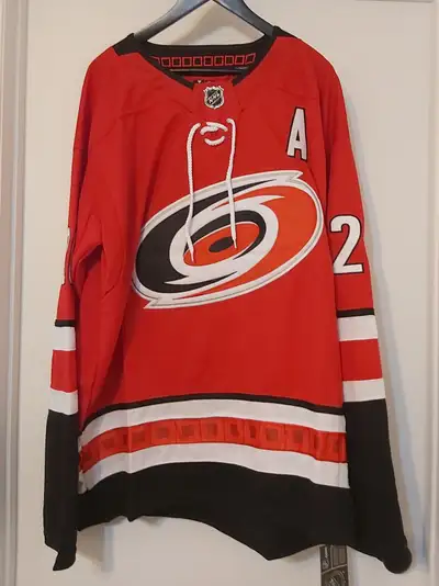 Carolina Hurricanes Sebastian Aho Jersey Size Large $70 Firm, View more