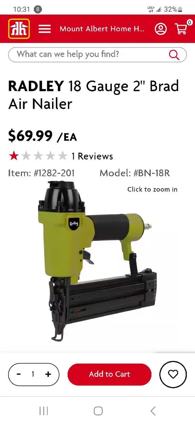 Air Nailer + nail pack in Hand Tools in Kawartha Lakes - Image 3