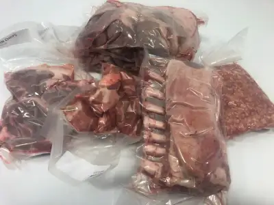 We have a few lambs all cut, vacuum packed and frozen ready to go. They have been processed at a pro...
