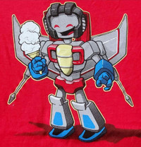 Transformers Starscream Ice cream T-Shirt Size Large 