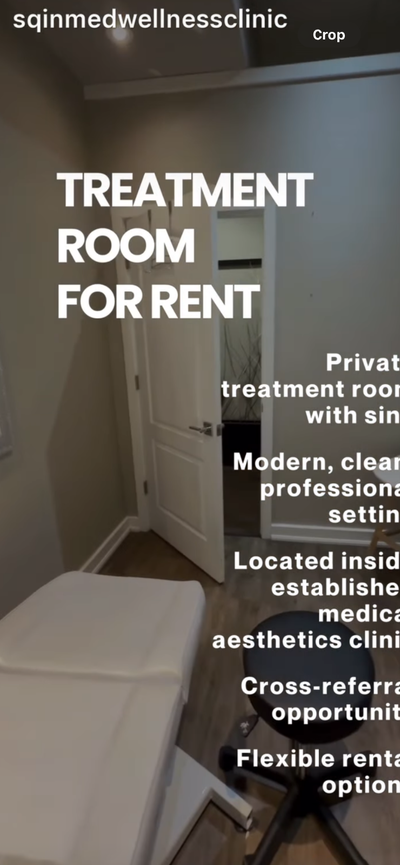 Private, fully equipped treatment room available inside an established, high-demand medical aestheti...