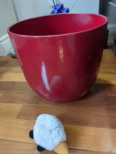 Very large red plant pot, View more