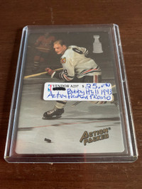 Bobby Hull PROMO Hawks Action Packed 1993 Showcase 319