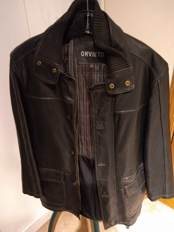 ORVIETO Leather Jacket Coat for men Veste en Cuir pour hommes dans Hommes  à Ville de Montréal - Image 4