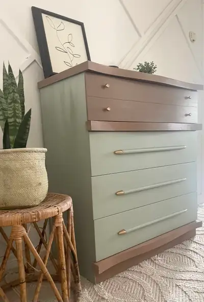 refinished tall dresser , View more