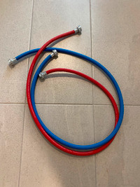 Hot/Cold Washer hoses. Tuyau Froid/chaud pour laveuse.