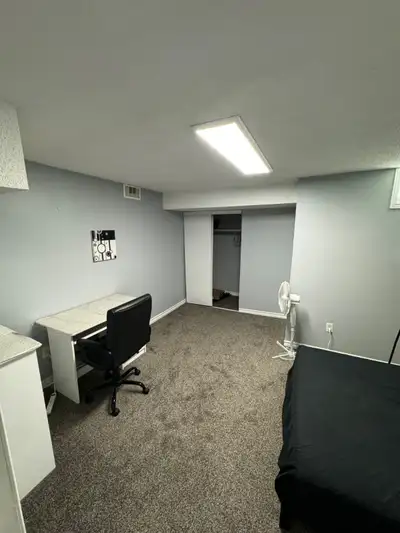 Large furnished basement bedroom with shared bathroom available starting August 15th. Grocery store,...