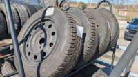 225/65/17 SNOW TIRES ON RIMS, GENERAL ALTIMAX USED1 SEASON ONLY