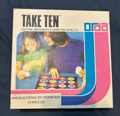 Experience some retro math fun with the Orda Take Ten board game, a fun numbers game for ages 5-10....