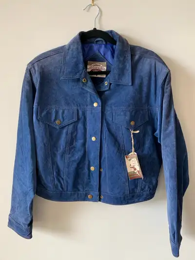 Genuine suede leather jacket, View more