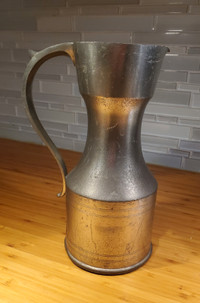 VINTAGE PEWTER JUG / VASE