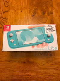 Unopened/New Nintendo Switch Lite - Turquoise Blue