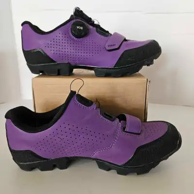 Bontrager Foray Womens Shoes Size 9.5 Purple Mountain Bike MTB, View more
