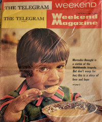 3 copies  telegram weekend  1969  thalidomide discussion job lot