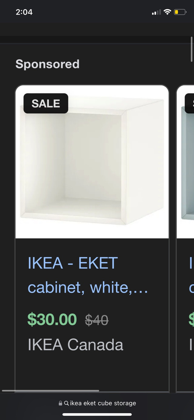 X2 IKEA white cabinet box in Bookcases & Shelving Units in Lethbridge