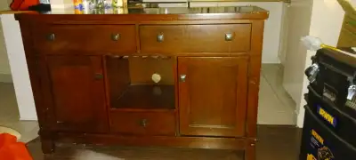 Solid wood buffet., View more