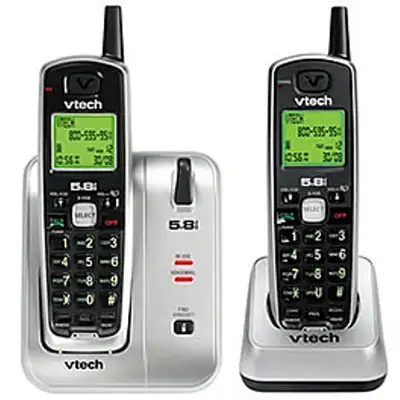 I’m selling a vetch cordless phone with two handsets (with backlit keypads). It has CallID and Call...