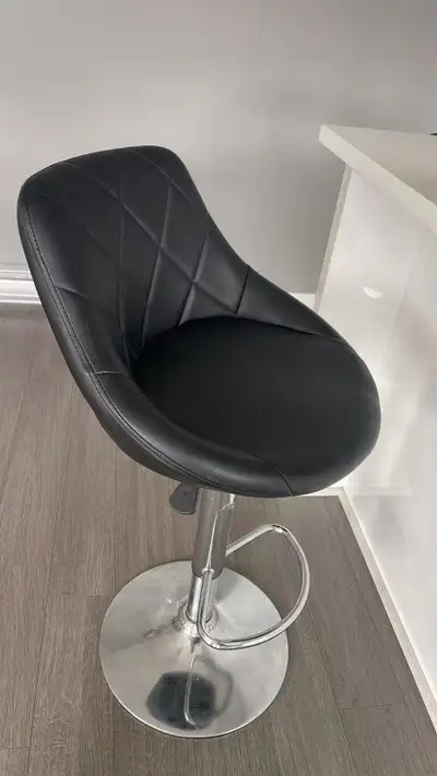 2 Adjustable Swivel Bar Stools – Like New, View more