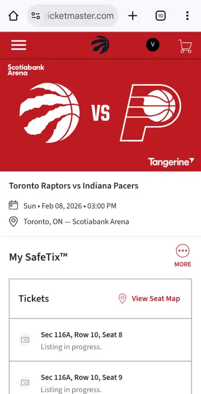 Raptors Tickets, View more